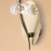 Бра Mantra 4735 Loewe, 1 плафон, бронза, белый, прозрачный