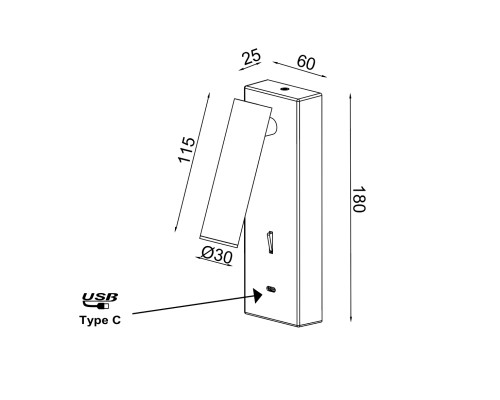 Настенный светильний TARIFA II 8498