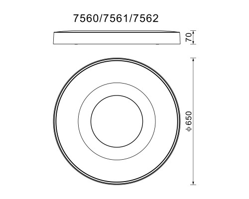 Потолочный светильник COIN 7560