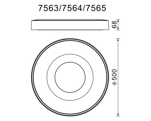 Потолочный светильник COIN 7565