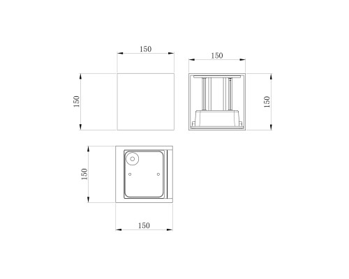 Архитектурная подсветка Outdoor O572WL-L20GR3K