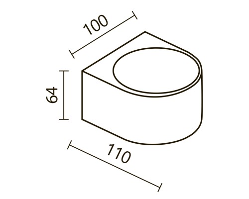 Архитектурная подсветка Outdoor O435WL-L5GF3K