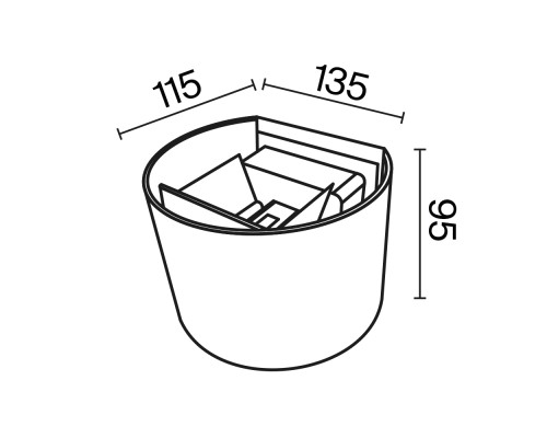 Архитектурная подсветка Outdoor O573WL-L6B
