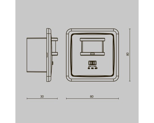 Датчики движения и освещенности Lighting control SI-02