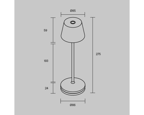 Аккумуляторный светильник Maytoni MOD494RL-L1BK