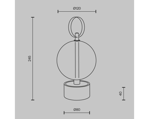 Аккумуляторный светильник Maytoni MOD478RL-L3B3K