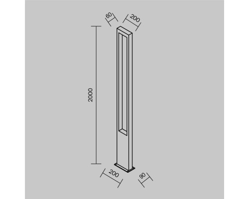 Садово-парковый светильник Outdoor O425FL-L25GF