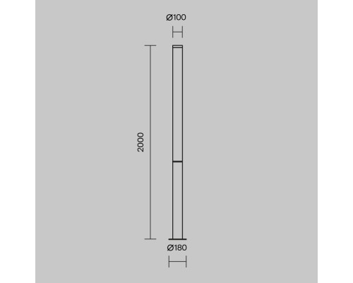 Садово-парковый светильник Outdoor O041FL-L100B3K