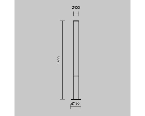 Садово-парковый светильник Outdoor O041FL-L50B3K