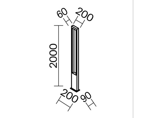 Садово-парковый светильник Outdoor O425FL-L25GF