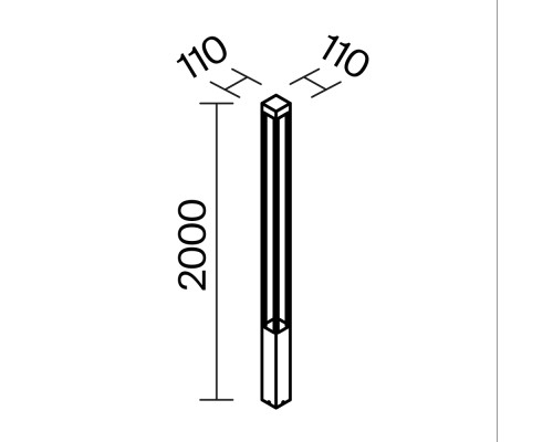 Садово-парковый светильник Outdoor O424FL-L25GF
