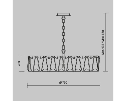 Подвесной светильник Maytoni MOD043PL-08G