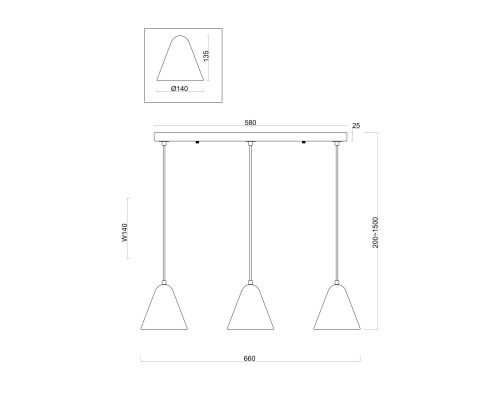 Подвесной светильник Freya FR8004PL-03WG
