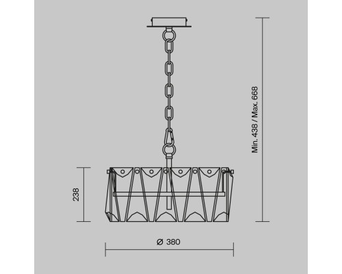 Подвесной светильник Maytoni MOD043PL-04G