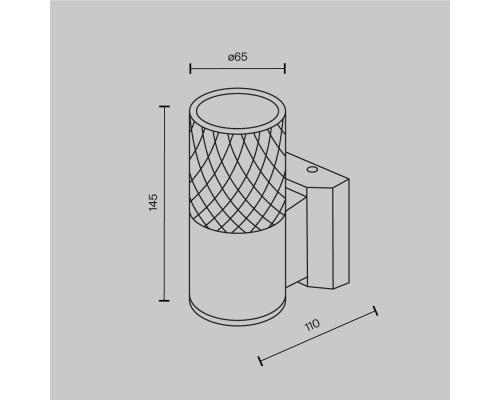 Настенный светильник (бра) Outdoor O583WL-01W
