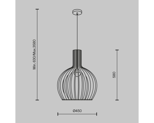 Подвесной светильник Maytoni MOD194PL-01W1