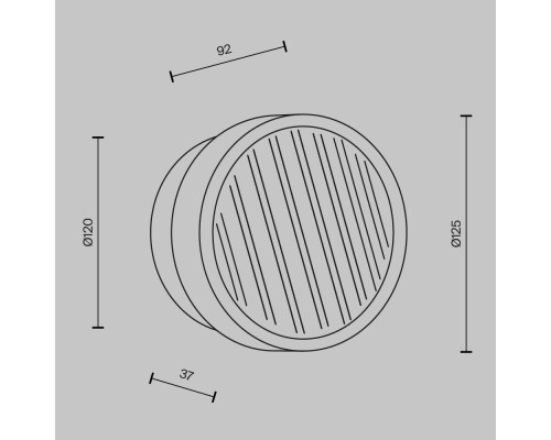 Настенный светильник (бра) Maytoni MOD493WL-L6PTK1