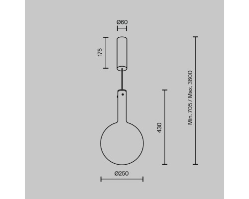 Подвесной светильник Maytoni MOD182PL-L6B3K