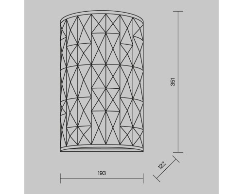 Настенный светильник (бра) Maytoni MOD184-WL-02-CH