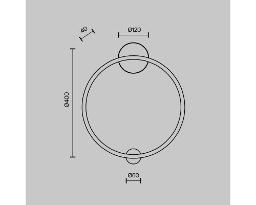 Настенный светильник (бра) Maytoni MOD005WL-L24BSK