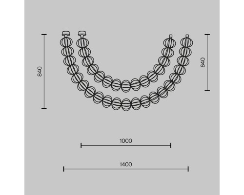 Подвесной светильник Maytoni MOD216PL-L42G3K