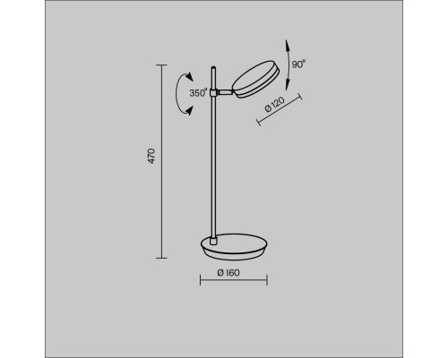 Настольный светильник Maytoni MOD070TL-L8B3K