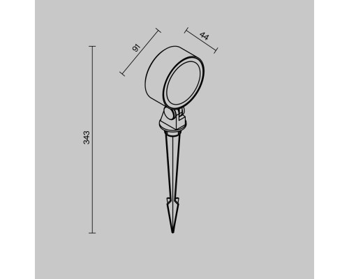 Ландшафтный светильник Outdoor O495FL-L18B3K