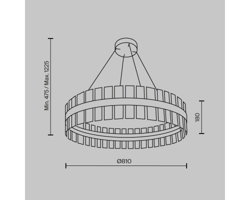 Подвесной светильник Maytoni MOD173PL-L60BS3K