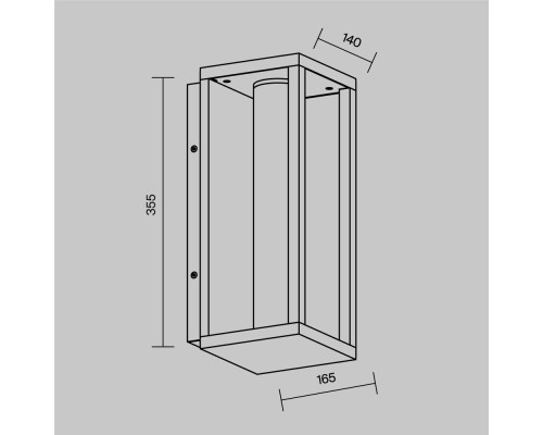 Настенный светильник (бра) Outdoor O480WL-L12B3K