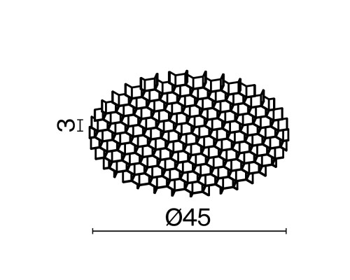 Комплектующие для светильника Technical HoneyComb-D45