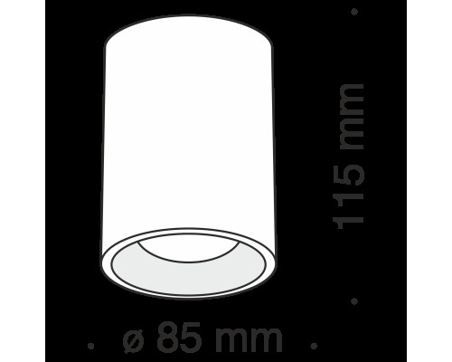 Потолочный светильник Technical C012CL-01W