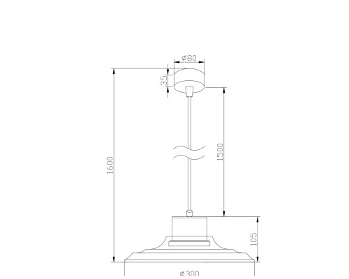 Подвесной светильник Technical P066PL-L9W4K