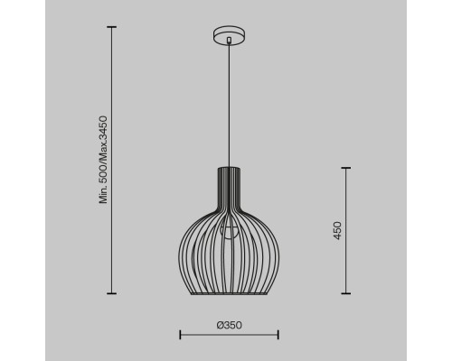 Подвесной светильник Maytoni MOD194PL-01W