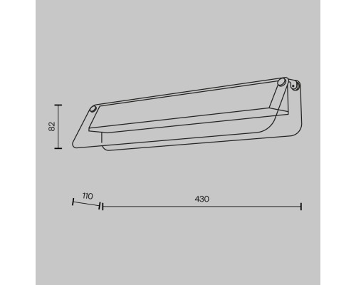 Настенный светильник (бра) Maytoni MOD296WL-L10BC3K