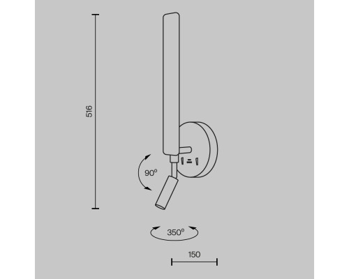 Настенный светильник (бра) Maytoni MOD214WL-L8W3K1