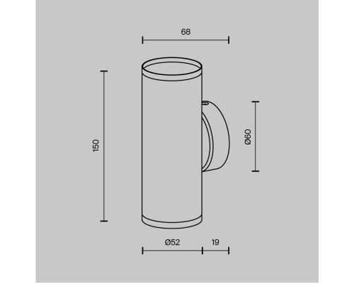 Настенный светильник (бра) Technical C068WL-02B