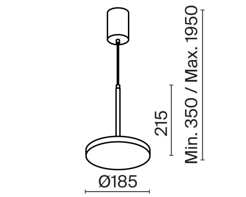 Подвесной светильник Technical P076PL-L12W3K-B