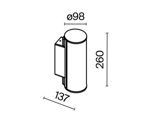 Настенный светильник (бра) Outdoor O434WL-L12GF3K