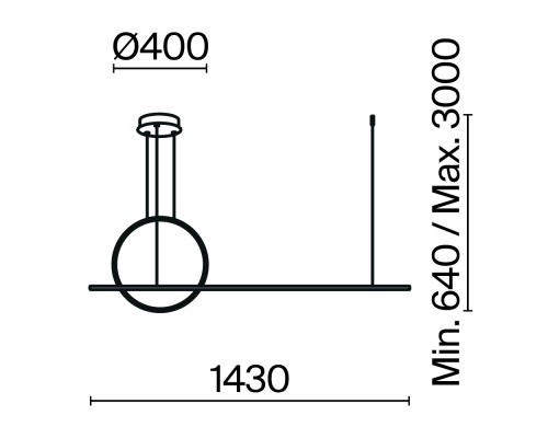 Подвесной светильник Maytoni MOD247PL-L49BSK