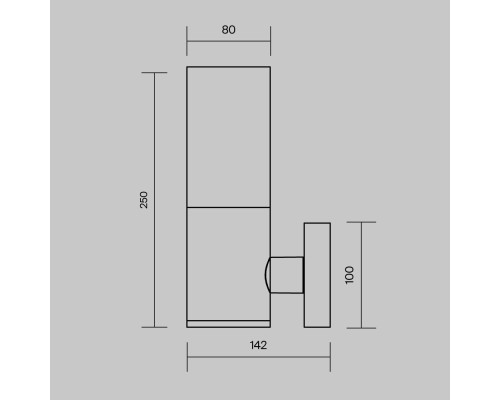 Настенный светильник (бра) Outdoor O418WL-01GR