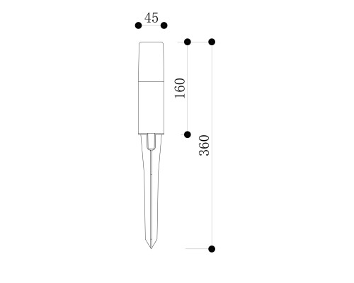 Ландшафтный светильник Outdoor O416FL-L3B3K