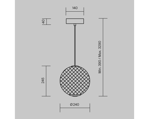 Подвесной светильник Maytoni MOD397PL-L12B3K
