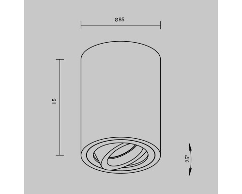 Потолочный светильник Technical C016CL-01W