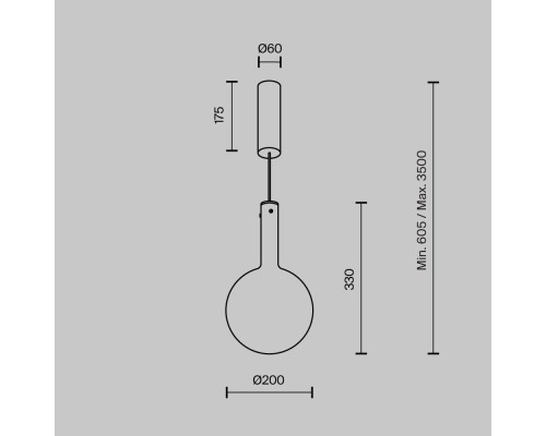 Подвесной светильник Maytoni MOD182PL-L4W3K