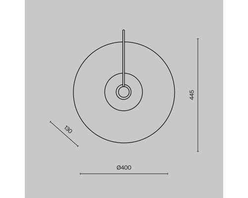Настенный светильник (бра) Maytoni MOD305WL-01CH