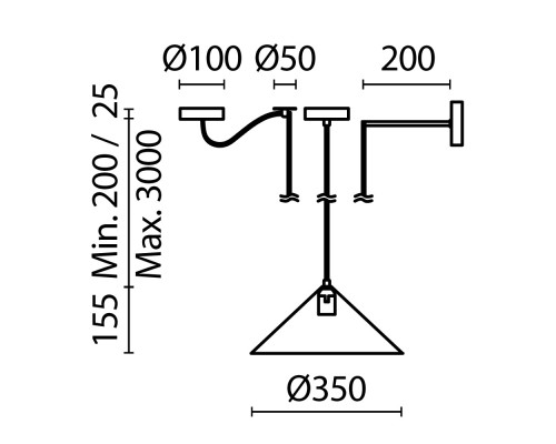 Подвесной светильник Maytoni MOD167PL-01GR