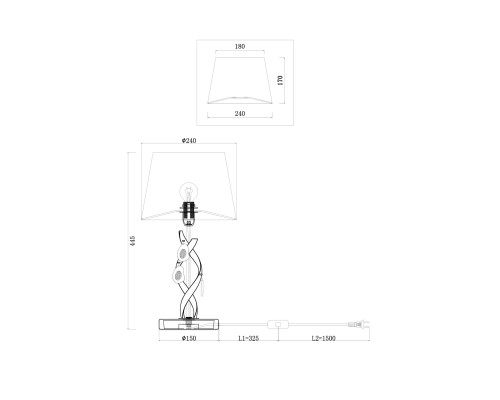 Настольный светильник Freya FR2001TL-01G