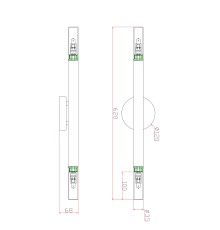 Настенный светильник (бра) Freya FR6109WL-02G