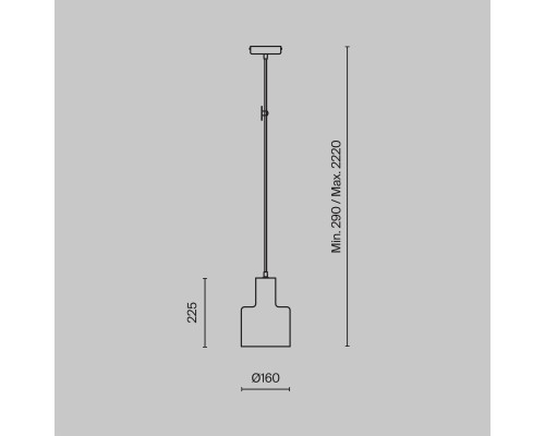 Подвесной светильник Maytoni T439-PL-01-GR