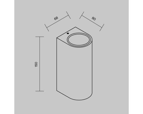 Настенный светильник (бра) Outdoor O044WL-02B
